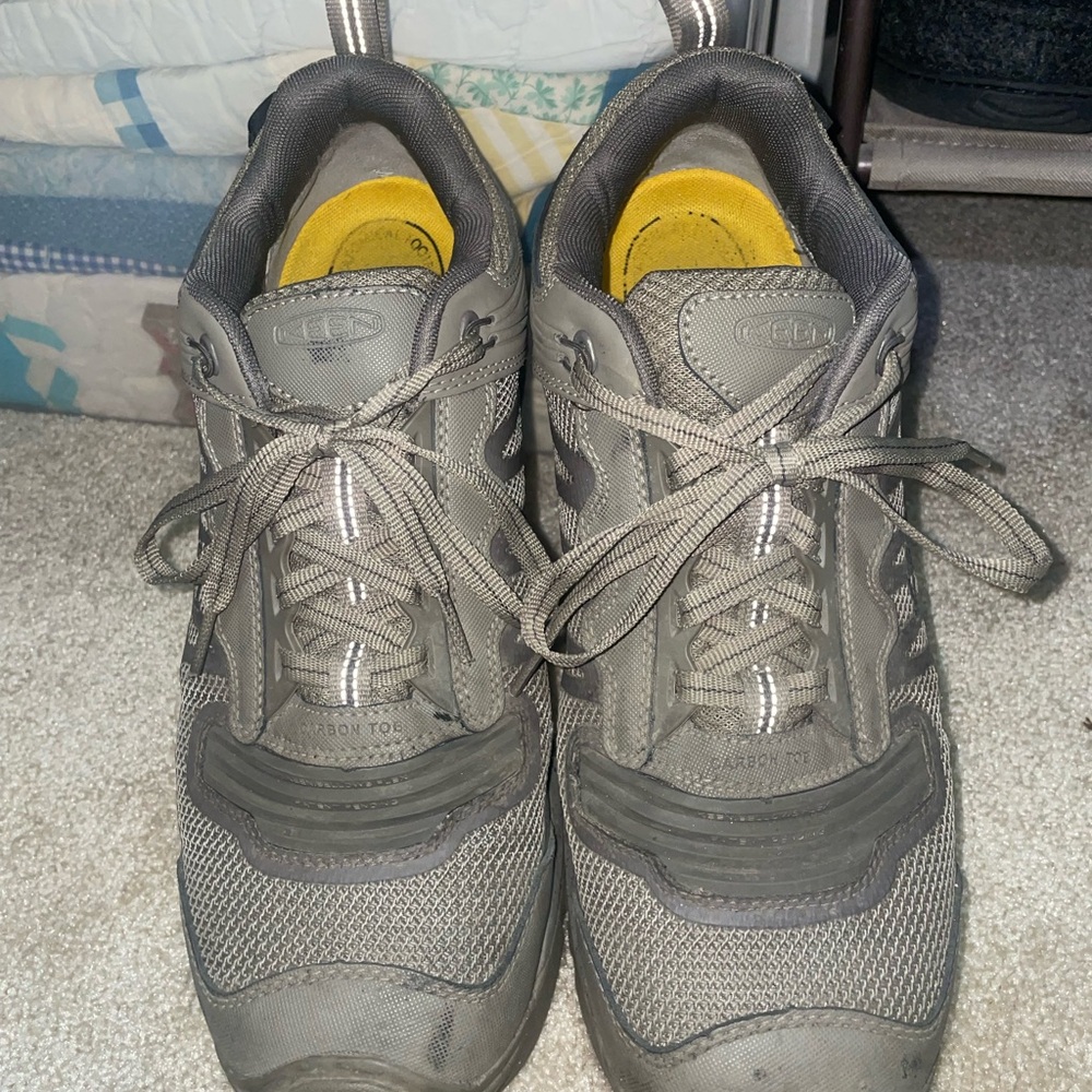 Keen Gray Steel Toe Utility Shoes